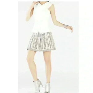 BCBGMaxAzria QUEENY MINI SKIRT FRENCH CREAM S